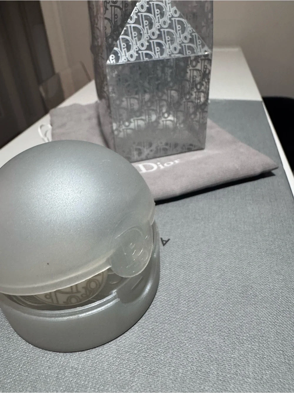 Dior  baby pacifier oblique monogram with Gray Dust Bag and Signature Box Set